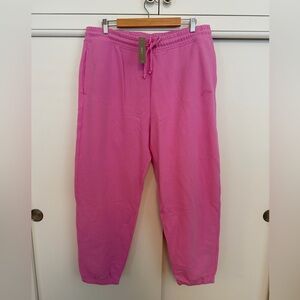 NWT JCrew University terry sweatpant with Crew logo